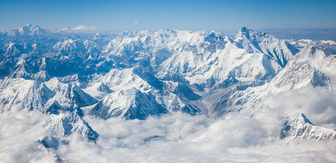14もの世界最高峰級の山々が連なる、地球の最高傑作。それがヒマラヤ